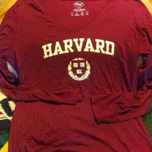 Trending.! College spell out ivy league prep. Harvard l/s v neck by 47